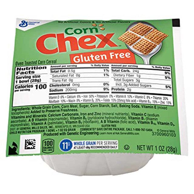 General Mills Cereal - Corn Chex Cereal Bowl Pack (96 x 1oz)