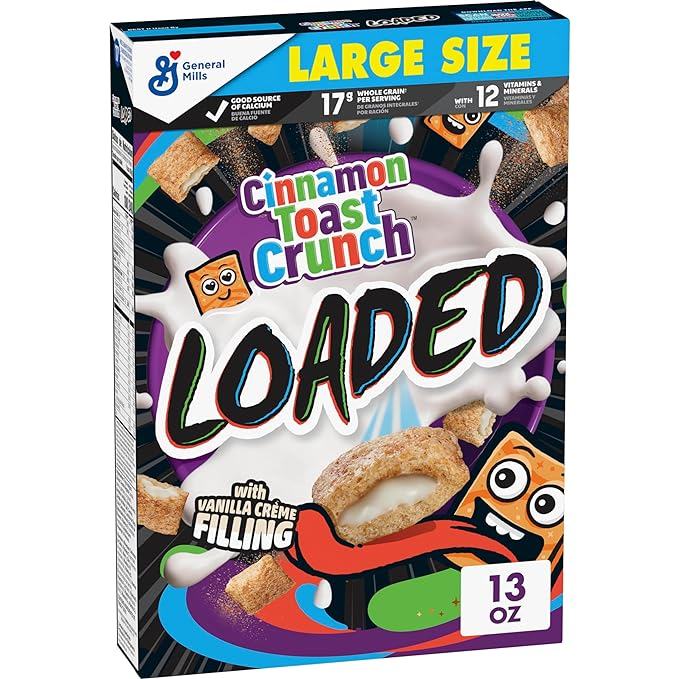 General Mills Cereal - Loaded Cinnamon Toast Crunch Large Size (12 x 13oz)