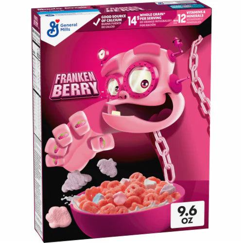 General Mills Cereal -  Franken Berry Cereal (12 x 9.6oz)