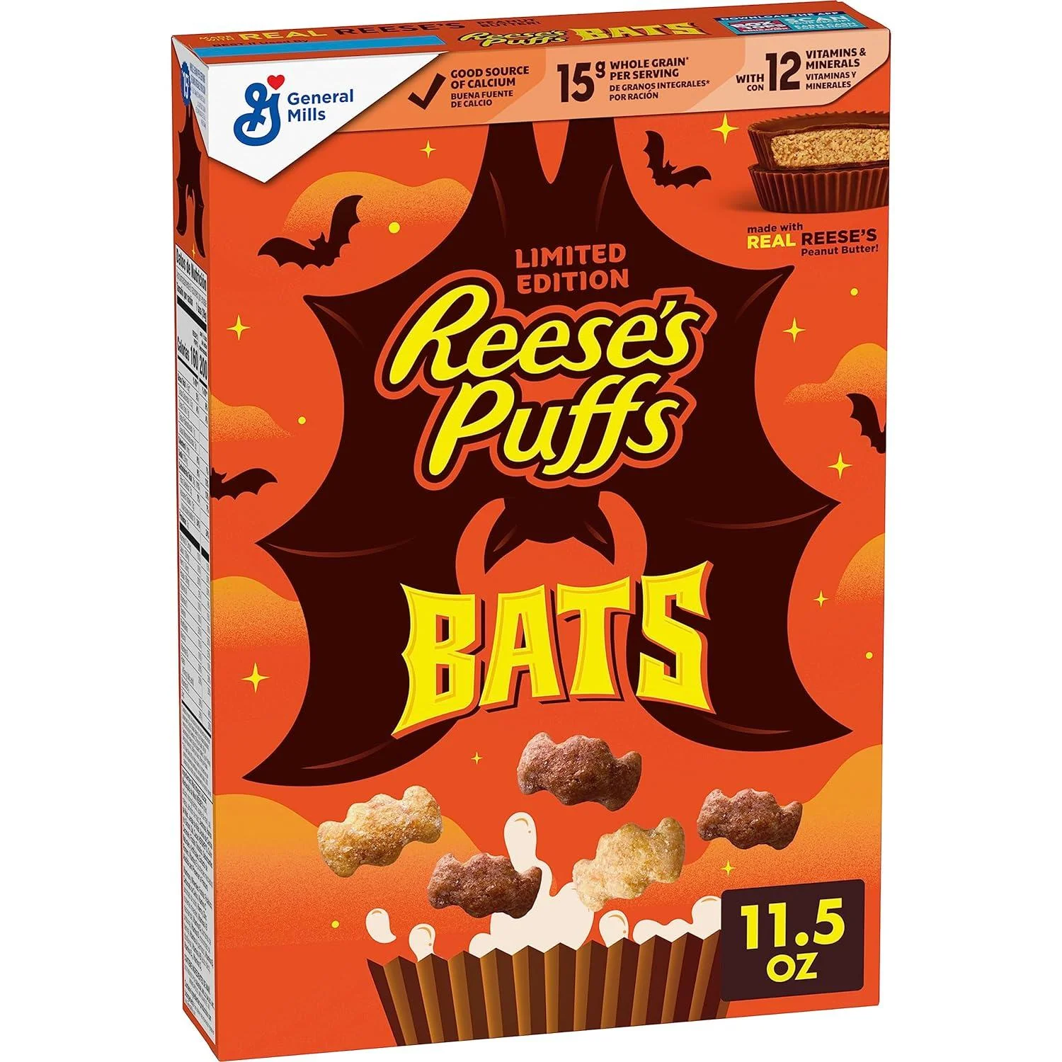 General Mills Cereal - Reeses Puffs Bats Cereal (12 x 11.5oz)
