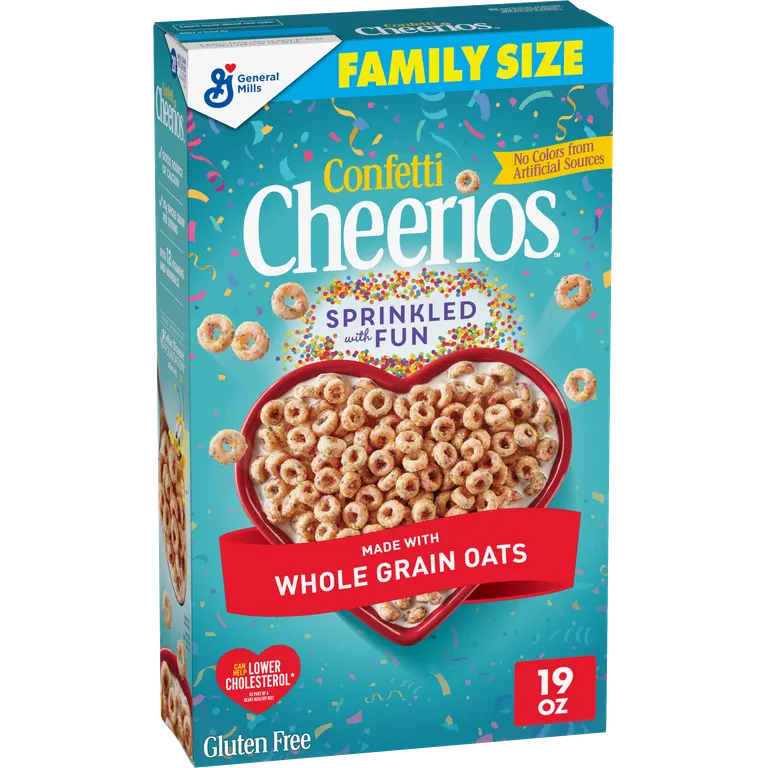 General Mills Cheerios Confetti Cereal Family Size (7 x 19oz)