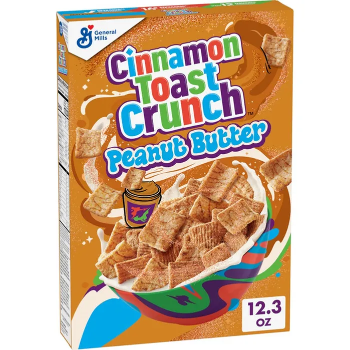 General Mills Cinnamon Toast Crunch Peanut Butter Cereal Medium Size (12 x 12.3oz)