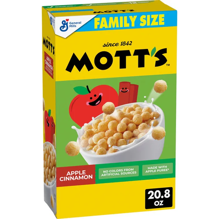General Mills Mott’s Apple Cinnamon Cereal Family Size (5 x 20.8oz)