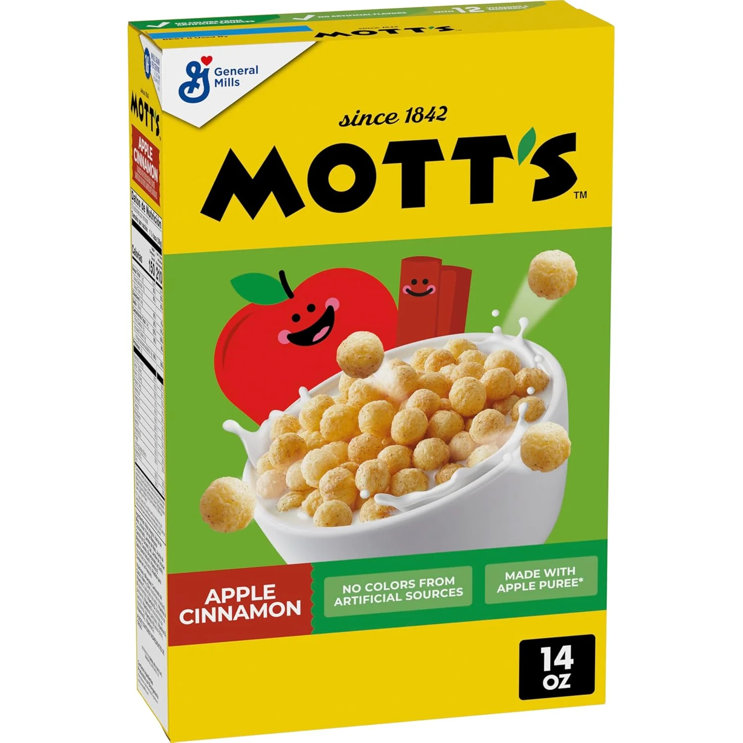 General Mills Mott’s Apple Cinnamon Cereal Medium Size (14 x 14oz)