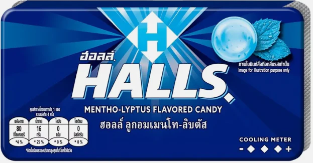 HALLS Candy In Pack Mentho Lyptus (20 x 18 x 8pcs)