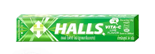 HALLS Stick Candy Fresh Lime (12 x 20 x 9pcs)