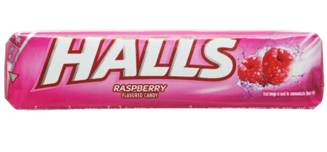 HALLS Stick Candy Raspberry (12 x 20 x 9pcs)