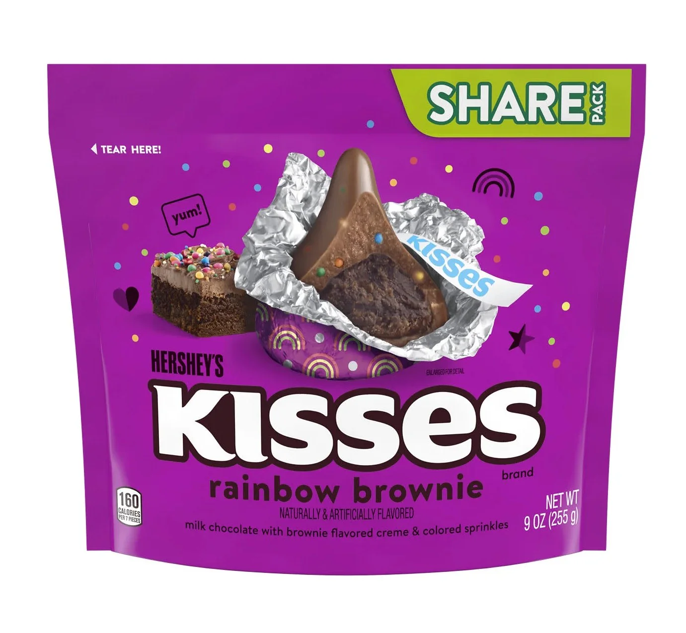 Hershey's - Kisses Rainbow Brownie Candy (8 x 9oz)