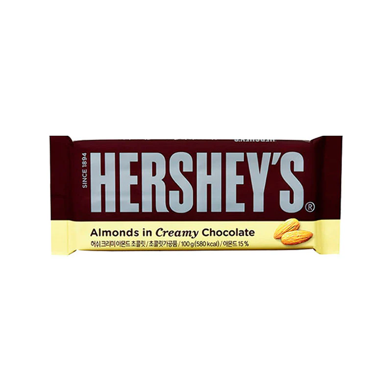 HERSHEY'S Large Bar Almond (72 x 100g)