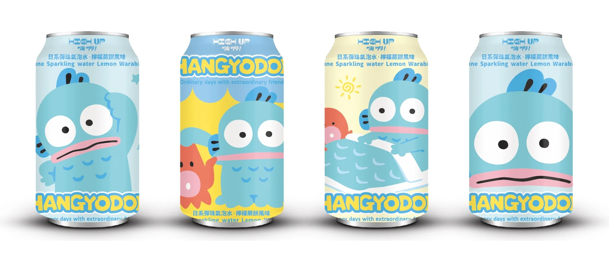 High Up Licensed Soda - Hangyodon - Lemon Warabi Flavor (24 x 330ml)