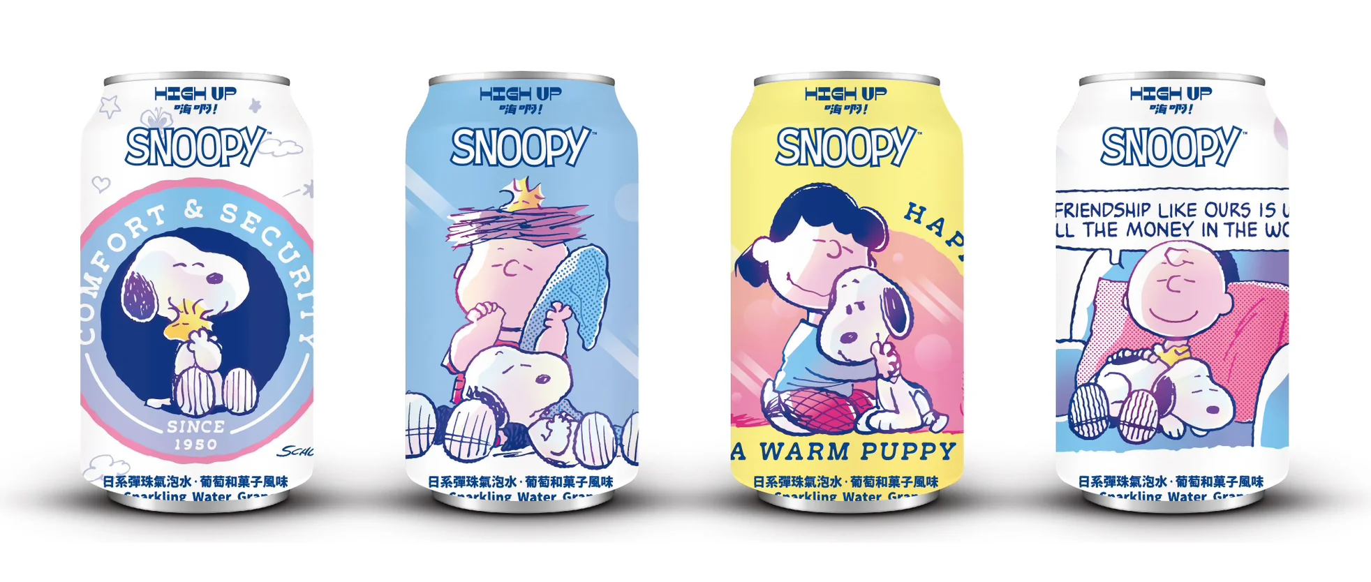 High Up Licensed Soda - Snoopy - Grape Wagashi Flavor (24 x 330ml)