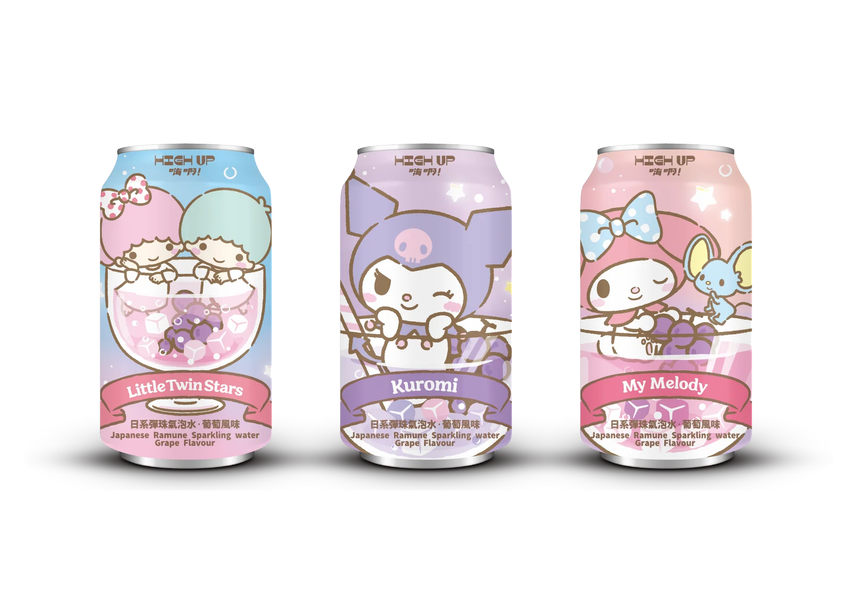 High Up Licensed Soda - My Melody Friends - Grape (24 x 330ml)