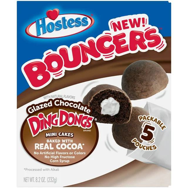 Hostess - Bouncers Glazed Ding Dong Multi Pack 5ct (6 x 8.22oz)