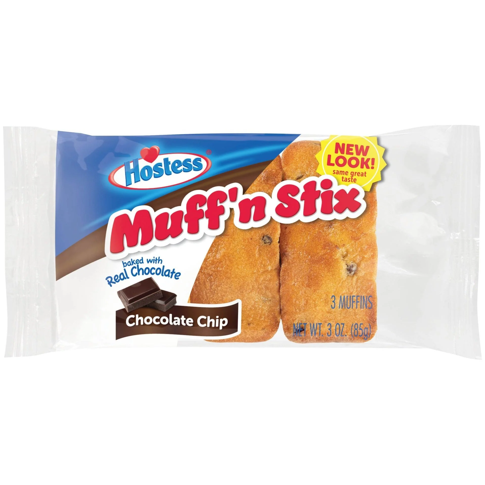Hostess - Chocolate Chip Muffin Stix Single Serve 3ct (60 x 3oz)
