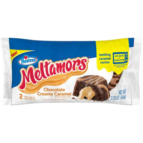 Hostess - Meltamores Chocolate Creamy Caramel Single Serve 2ct (48 x 2.33oz)
