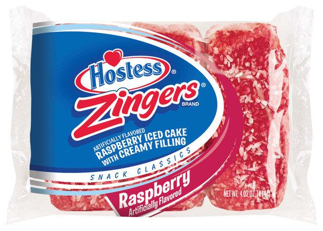 Hostess - Raspberry Zingers Single Serve 3ct (36 x 4.02oz)
