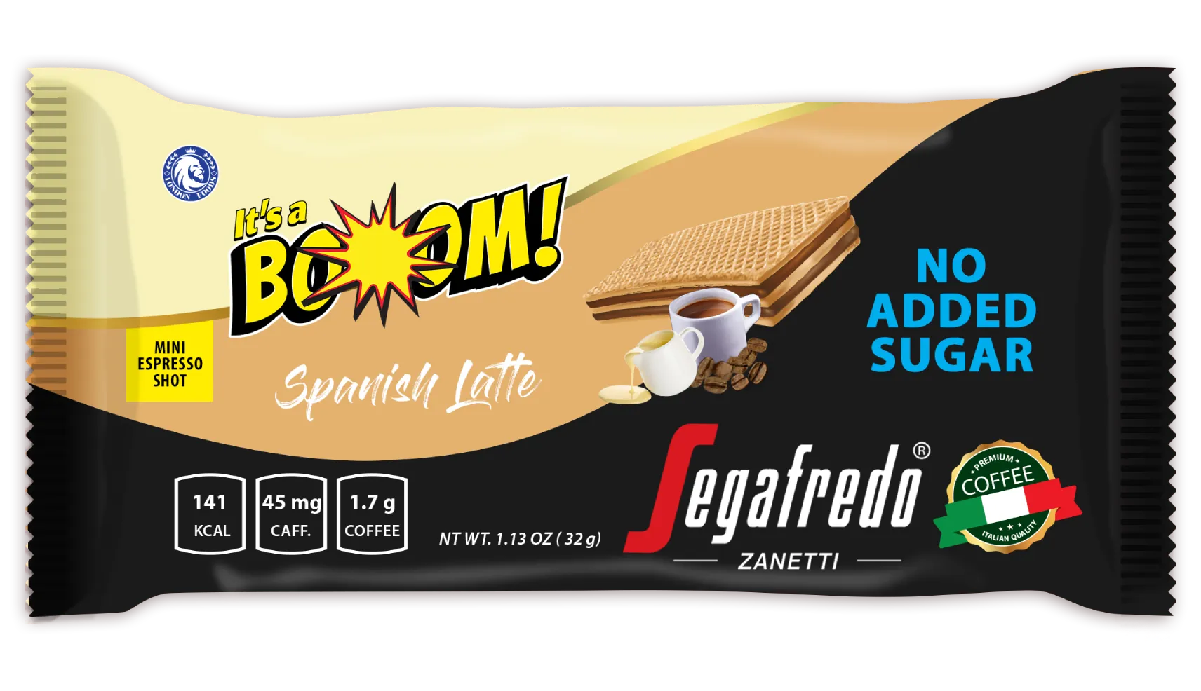 It's a Boom! Segafredo - Spanish Latte Wafer (8 x 12 x 32g)
