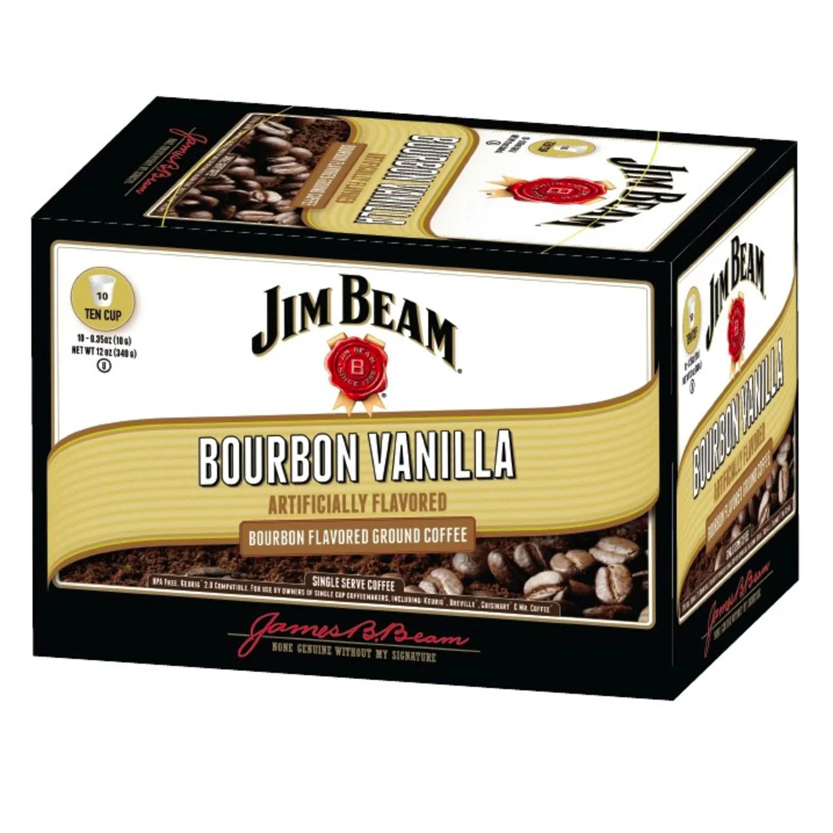 Jim Beam - Bourbon Vanilla Single Serve 10ct (4 x 3.5oz)