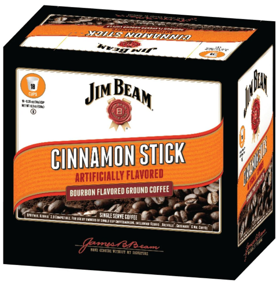 Jim Beam - Cinnamon Stick Single Serve 18ct (4 x 6.3oz)