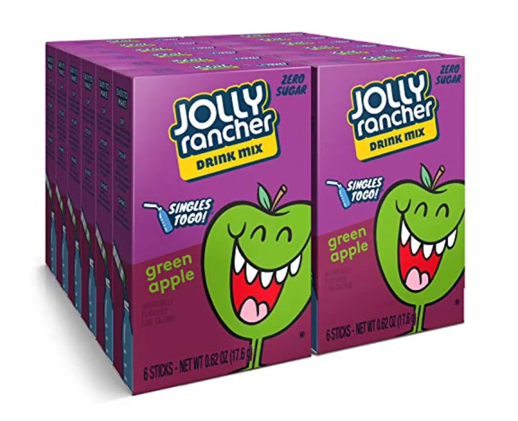 Jolly Rancher - Green Apple Single To Go Drink Mix 6ct (12 x 0.62oz)