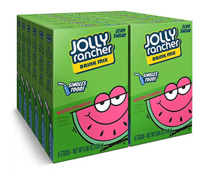 Jolly Rancher - Watermelon Single To Go Drink Mix 6ct (12 x 0.66oz)