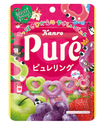 KANRO Pure Ring Gummy 6 x (12 x 63g)