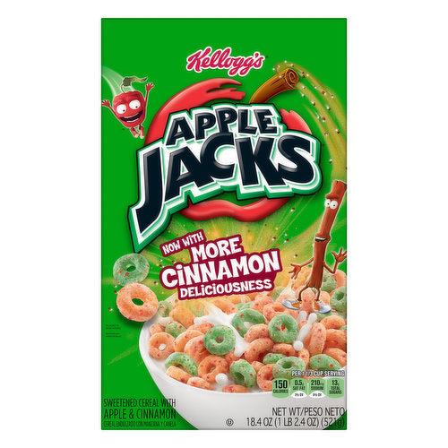 Kellogg's Cereal - Apple Jacks Cereal Family Size (12 x 18.4oz)