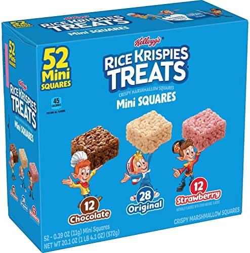 Kellogg's Rice Krispies - Rice Krispies Treats Mini Squares Variety Pack (4 x 20.1oz)