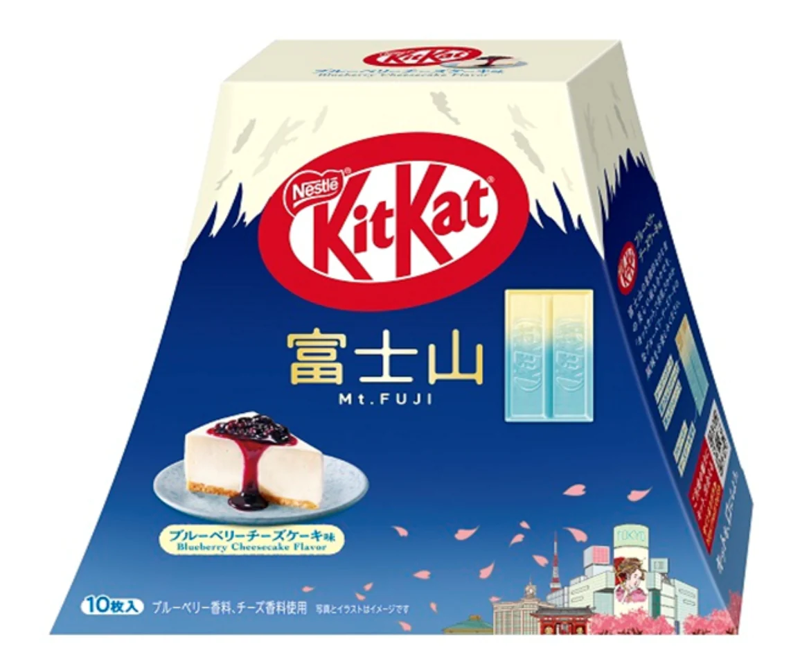 KitKat Wafer Chocolate Mount Fuji Box - Blueberry Cheesecake (24 x 10pcs)