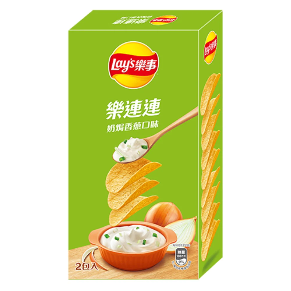 Lay’s Potato Chips - Cream Onion Flavor (12 x 102g)