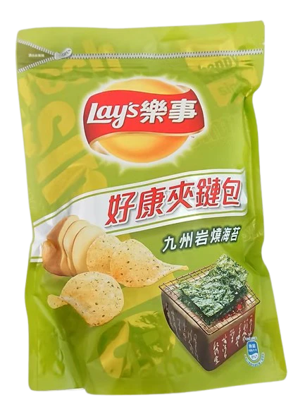 Lay’s Potato Chips - Kyushu Roasted Seaweed Flavor Zipper Bag (6 x 230g)
