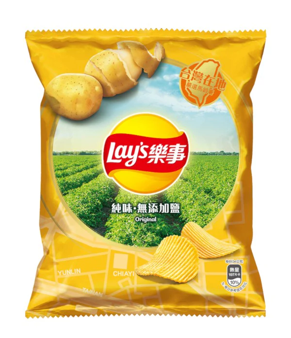 Lay's Potato Chips - Pure Flavor (12 x 34g)