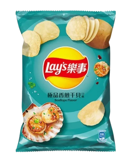 Lay's Potato Chips - Scallop Flavor (12 x 59.5g)