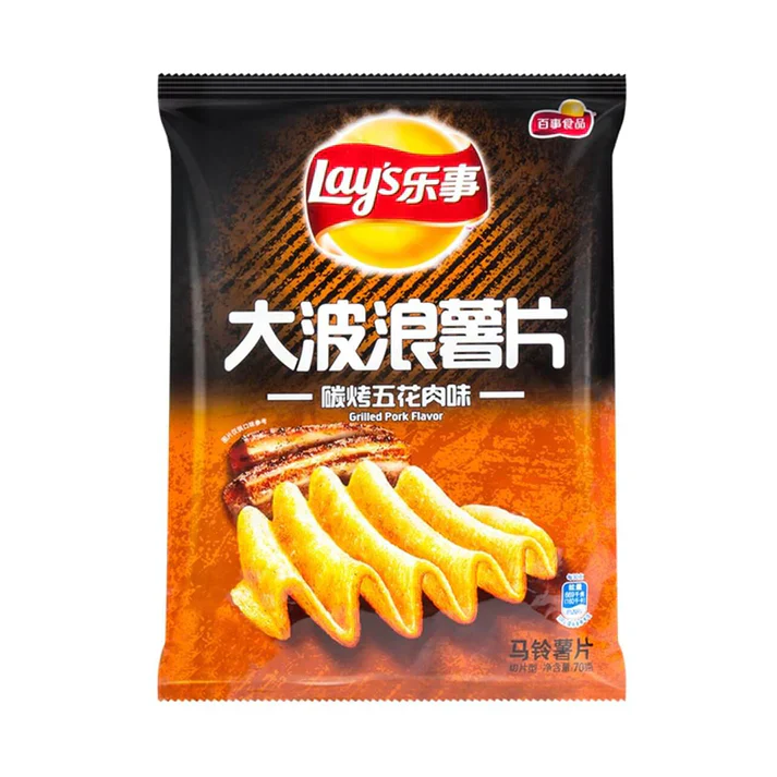 Lay's - Regional Limited Northeastern Pot-Fried Pork (22 x 70g)