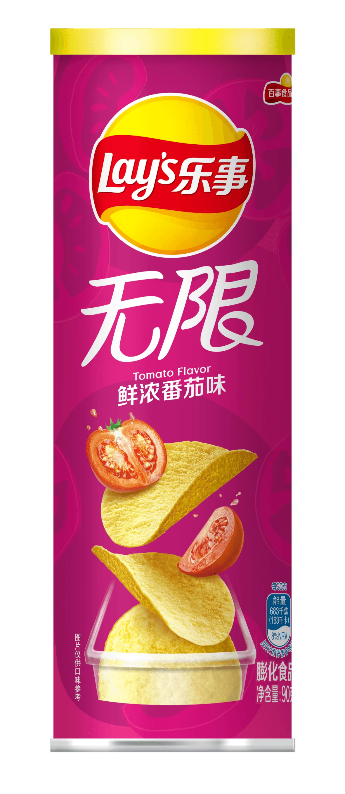 Lays Unlimited Can - Fresh Tomato (24 x 90g)