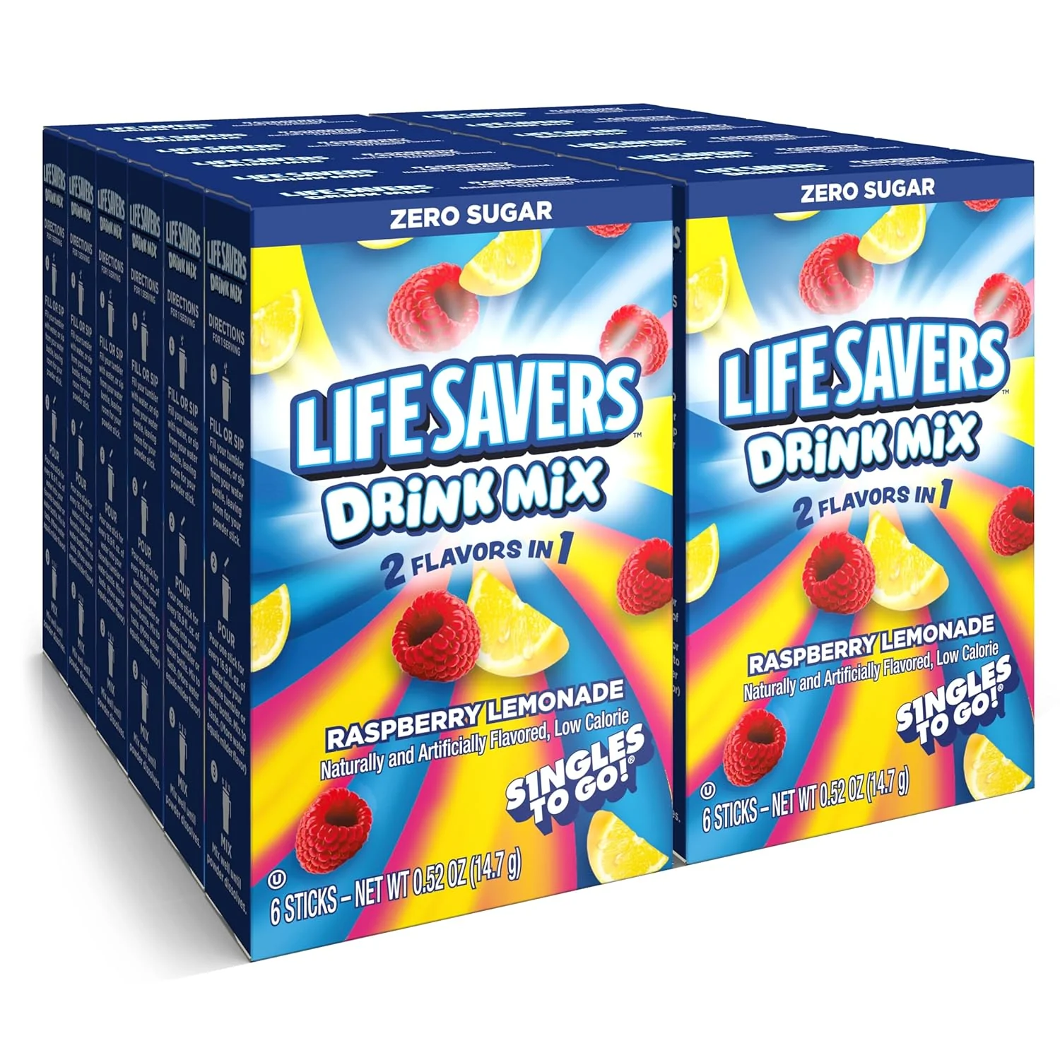 Lifesavers - Raspberry Lemonade Single To Go Drink Mix 6ct (12 x 0.52oz)