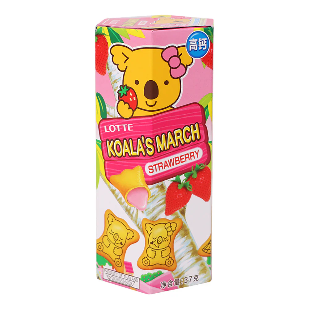 Lotte Koala's March Strawberry (48 x 37g)
