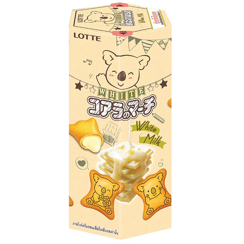 Lotte Koala's March White Milk & Cheese (48 x 33g)