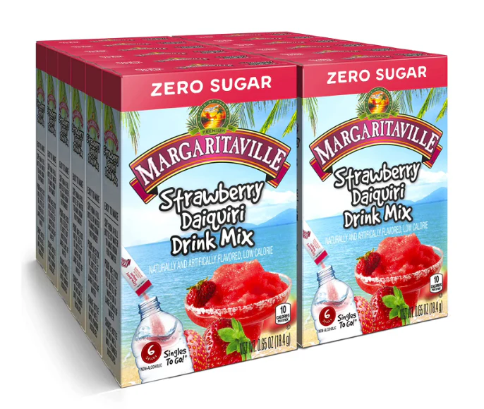 Margaritaville - Strawberry Daiquiri Single To Go Drink Mix 6ct (12 x 0.65oz)