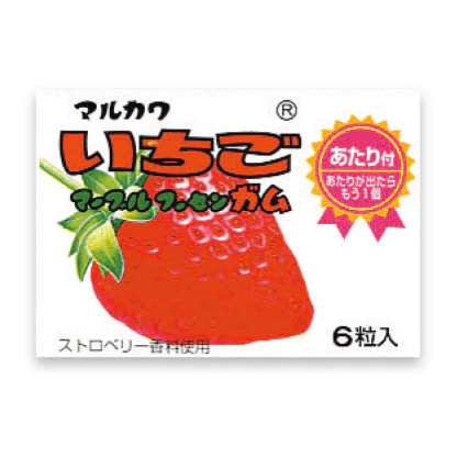 MARUKAWA Strawberry Marble Gum 33 x (24 x 10g)
