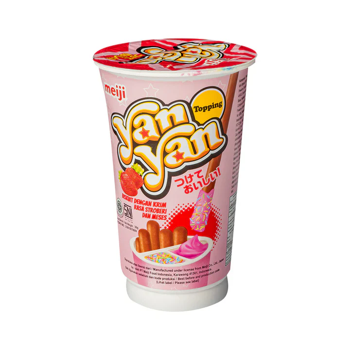Meiji - Yan Yan Topping Strawberry ( 8 x 10 x 30g)