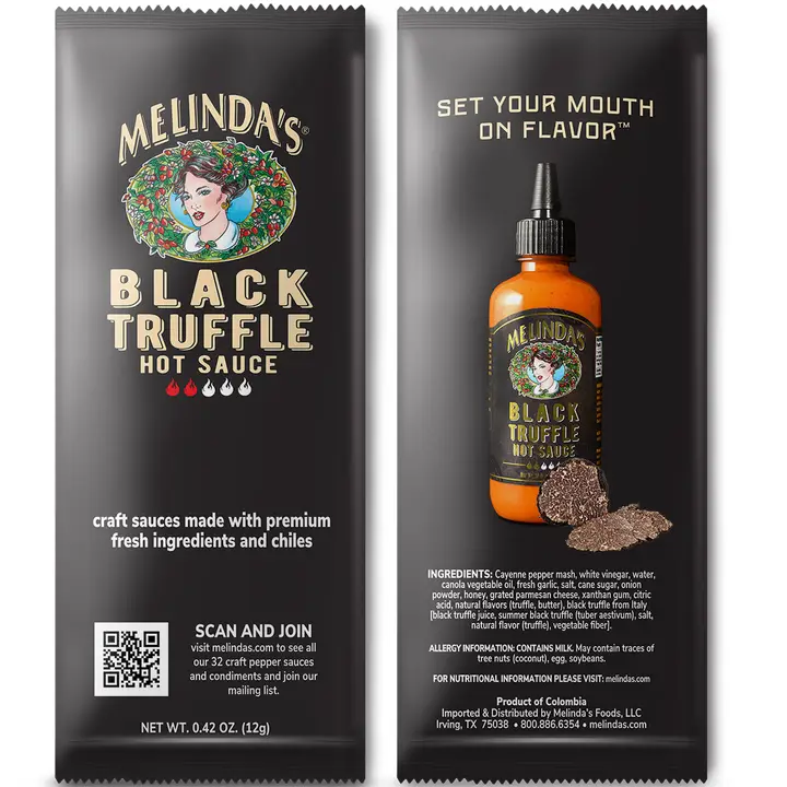 Melinda’s – Black Truffle (single serve packet) (204 x 0.42oz)