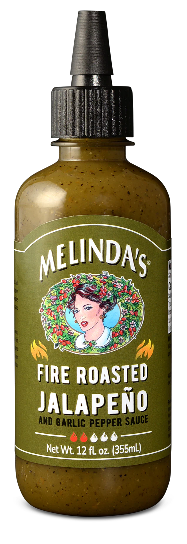 Melinda’s – Fire Roasted Jalapeño and Garlic Hot Sauce (6 x 12oz)
