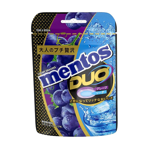 Mentos DUO Soft Candy - Grape & Soda (10 x 16 x 45g)