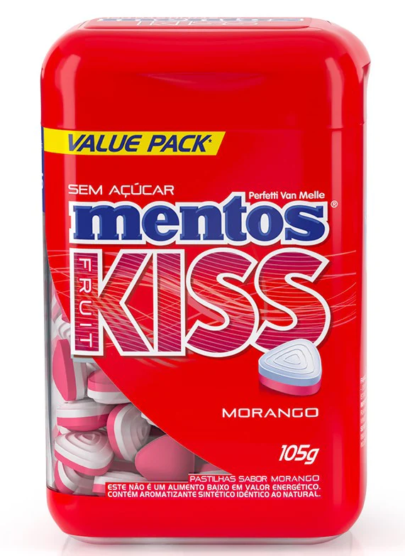 Mentos Kiss Strawberry (10 x 105g)