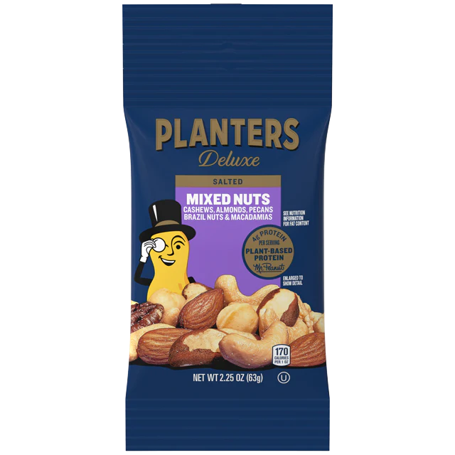 Mixed Nuts Deluxe Salted (6 x 2.25oz)