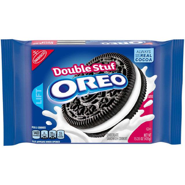 Mondelez - Double Stuf Chocolate Sandwich Cookies (12 x 15.35oz)