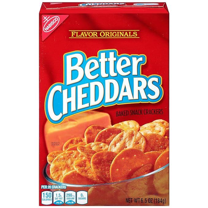 Mondelez - Flavor Original Better Cheddar Crackers (6 x 6.5oz)