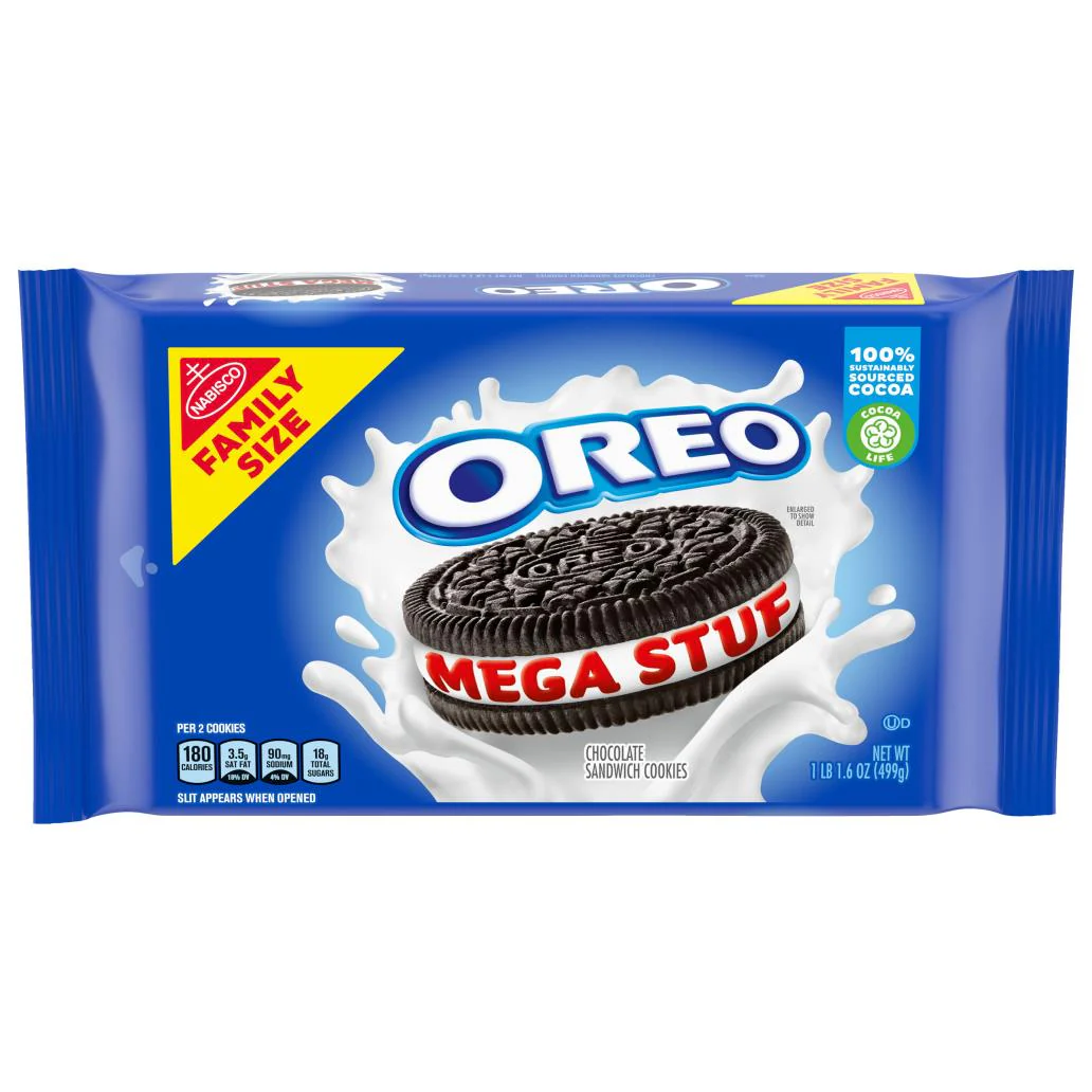 Mondelez - Oreo Mega Stuf Family Size (12 x 17.6oz)