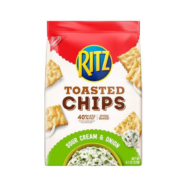 Mondelez - Ritz Toasted Chips Sour Cream & Onion (6 x 8.1oz)